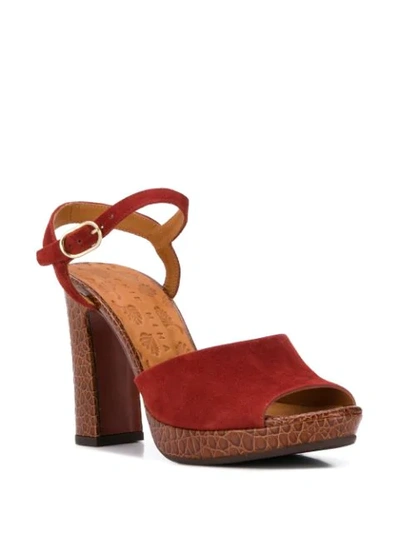 Shop Chie Mihara Casette Sandals In Red