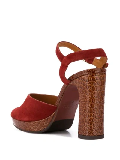 Shop Chie Mihara Casette Sandals In Red