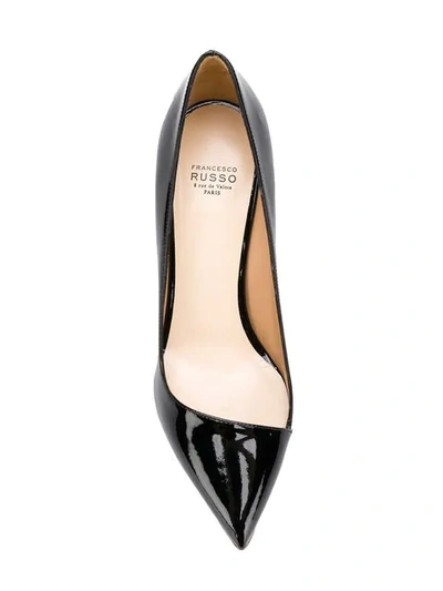 Shop Francesco Russo Classic Pointed Pumps In Black