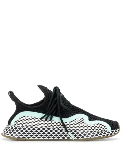 Shop Adidas Originals Adidas Clemin Net Sneakers - Black