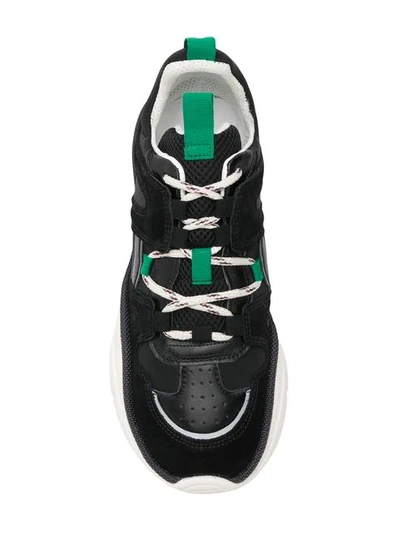 Shop Isabel Marant Lace-up Low Top Sneakers In Black