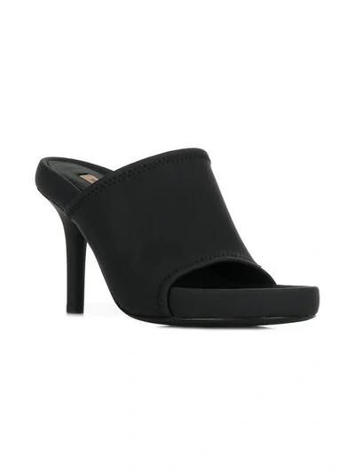 Shop Yeezy High Heel Sandals In Black