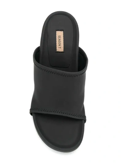 Shop Yeezy High Heel Sandals In Black