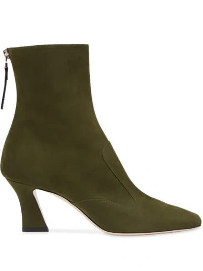 Shop Fendi Ffreedom Ankle Boots In Green