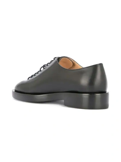 Shop Jil Sander Lace Up Leather Shoes In Black