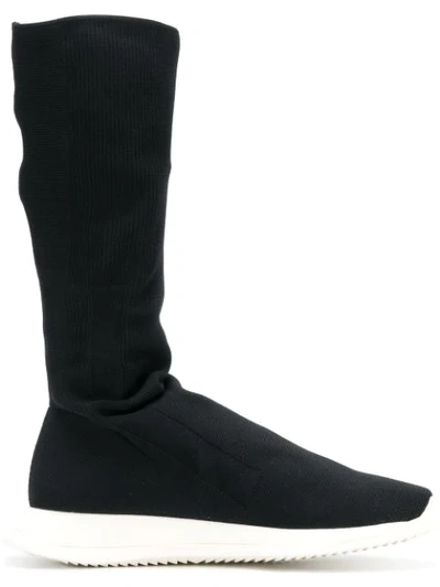 Shop Rick Owens Drkshdw Runner Sock Boots In Black