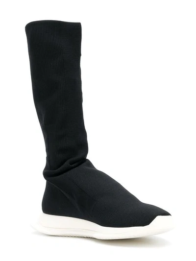 Shop Rick Owens Drkshdw Runner Sock Boots In Black