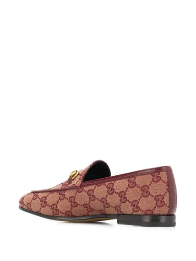 Shop Gucci 'jordaan Gg' Loafer In Red
