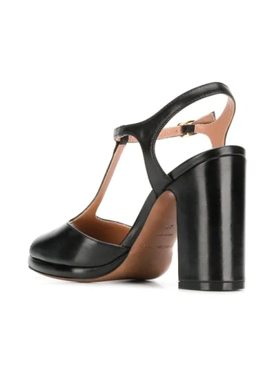 Shop L'autre Chose T-bar Sandals In Black