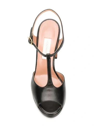 Shop L'autre Chose T-bar Sandals In Black