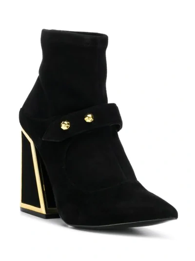 Shop Kat Maconie Block Heel Ankle Boots In Black