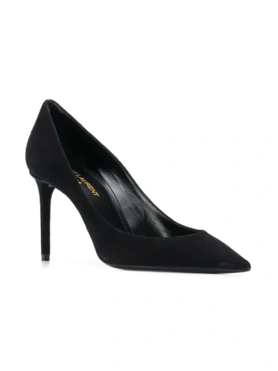 Shop Saint Laurent Zoe Pumps In Black