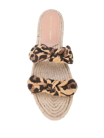 Shop Loeffler Randall Daisy Leopard Sandals In Brown