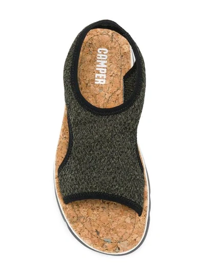 Camper Oruga Slingback Sandals In Black