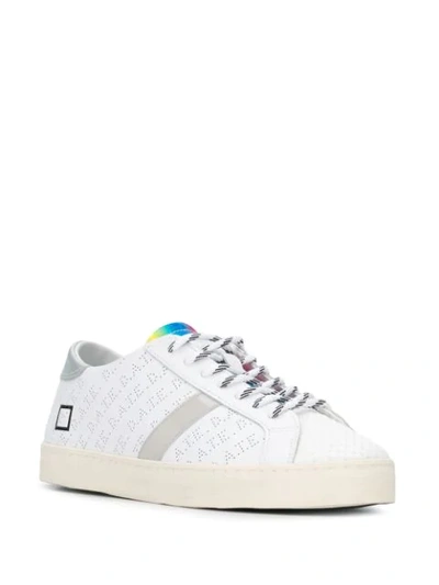 Shop Date D.a.t.e. Logo Perforated Sneakers - White