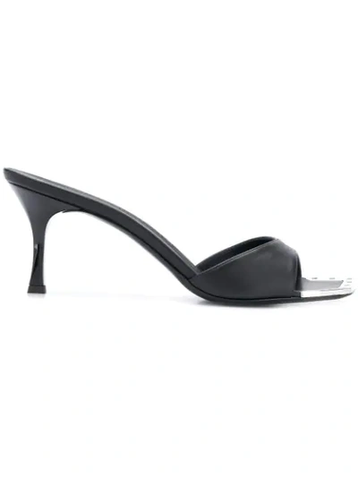 Shop Giuseppe Zanotti Geometric Toe Sandals In Black