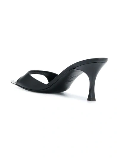 Shop Giuseppe Zanotti Geometric Toe Sandals In Black