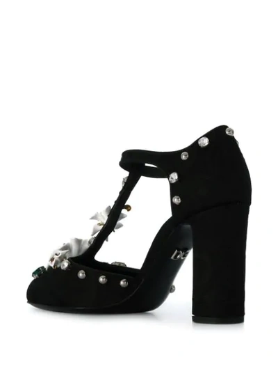 Shop Dolce & Gabbana Embellished High Heel Pumps In Black