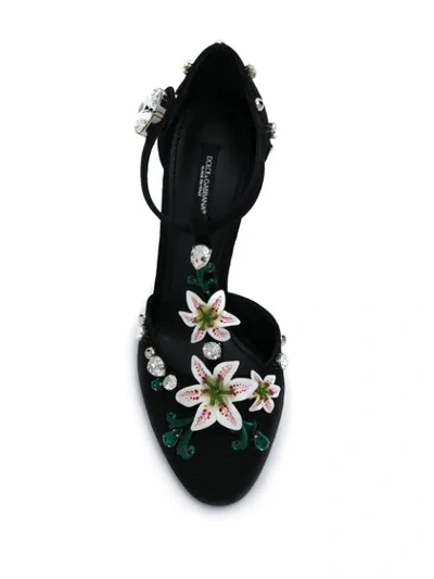 Shop Dolce & Gabbana Embellished High Heel Pumps In Black