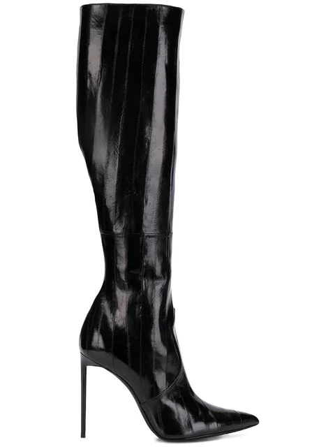 saint laurent knee high boots