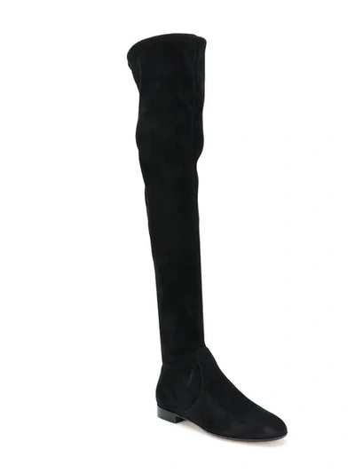 Shop Gianvito Rossi Thigh-high Boots In Black