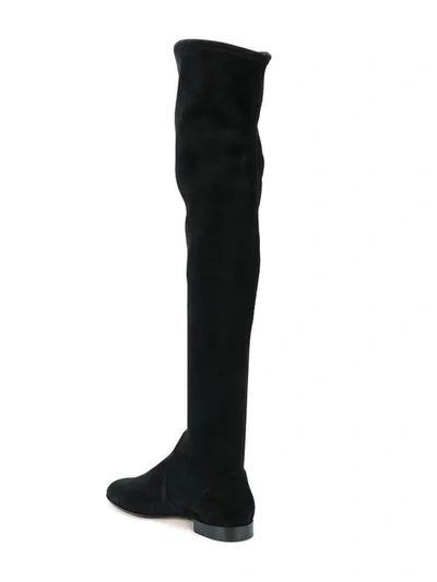 Shop Gianvito Rossi Thigh-high Boots In Black