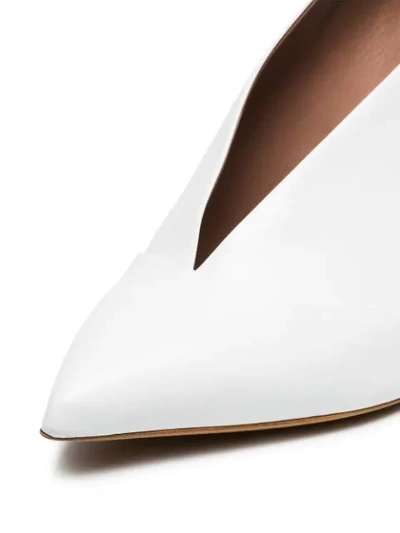 Shop Tabitha Simmons Pointed Toe Pumps In White