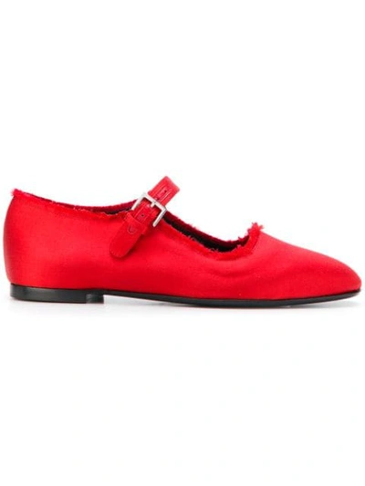 Shop The Row Ava Ballerina Shoes In Red