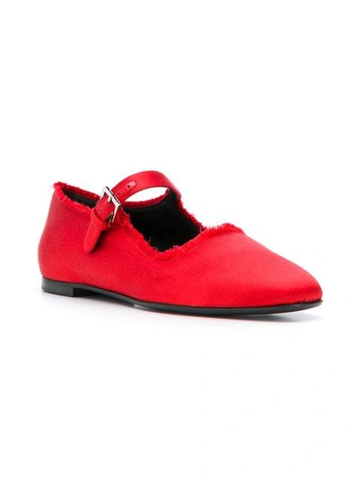 Shop The Row Ava Ballerina Shoes In Red