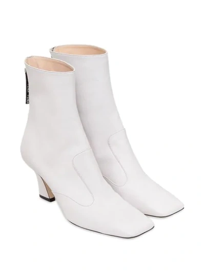 Shop Fendi Ffreedom Ankle Boots In White