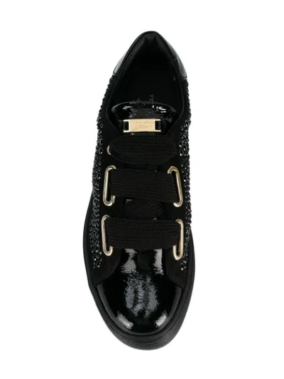 Shop Tosca Blu Platform Sneakers In Black