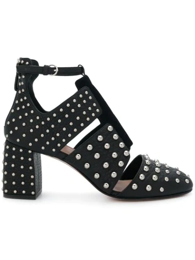 Shop Red Valentino Red(v) Stud In Black