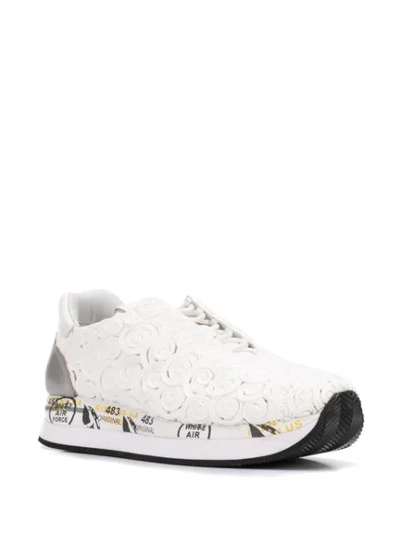 Shop White Premiata Conny Sneakers In White