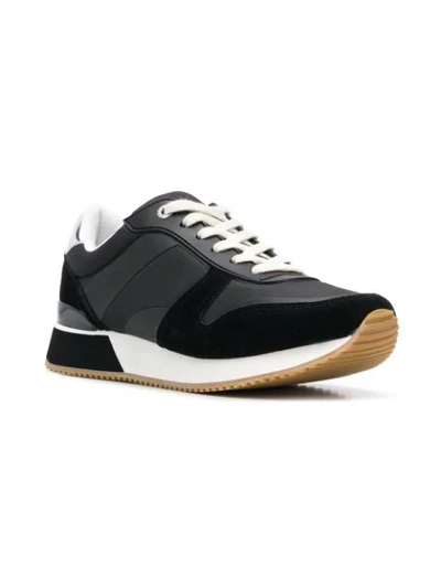 TOMMY HILFIGER RUNNING LOW-TOP SNEAKERS - 黑色