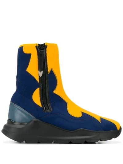 Shop Toga Sock-style Boots In Blue