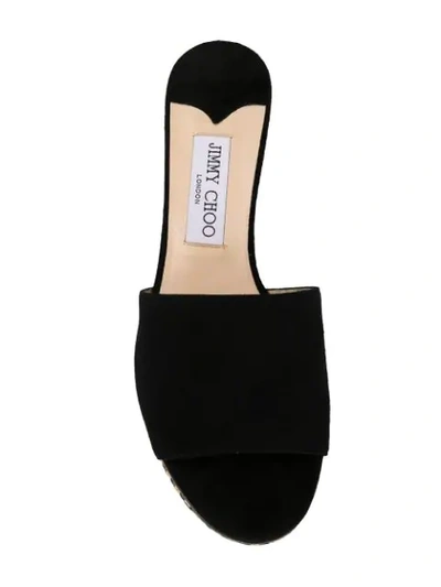 Shop Jimmy Choo Deedee 80 Mules In Black