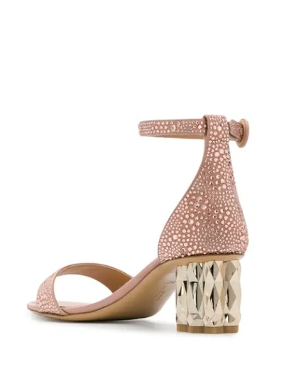 Shop Ferragamo Azalea Sandals In Neutrals