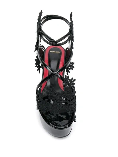 Shop Maison Ernest Fable Platform Sandals In Black