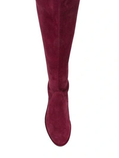 Shop Stuart Weitzman Lowland Boots In Red