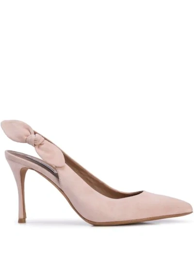 Shop Tabitha Simmons Millie Bow Slingback Pumps In Pink