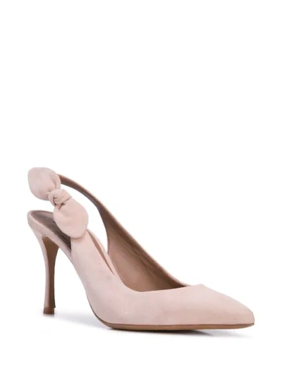 Shop Tabitha Simmons Millie Bow Slingback Pumps In Pink