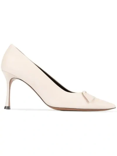 Shop The Row Front Bow Pumps In Neutrals