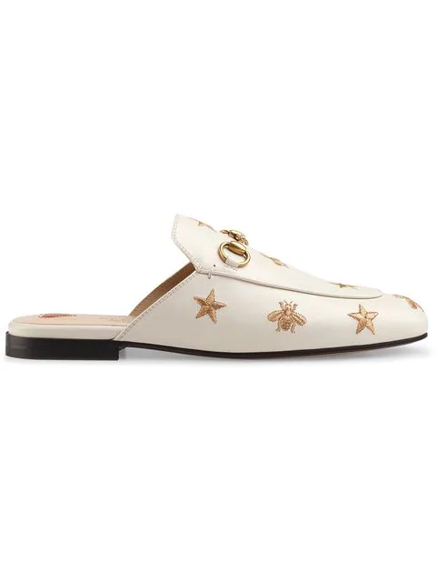 gucci princetown leather backless loafers