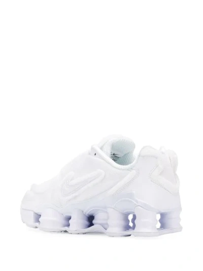 Shop Nike Comme Des Garçons X  Shox Sneakers - White