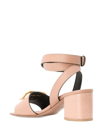 Shop Valentino Garavani Vlogo Sandals In Pink