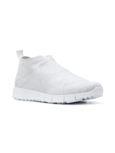 Shop Jimmy Choo Norway Sneakers In White