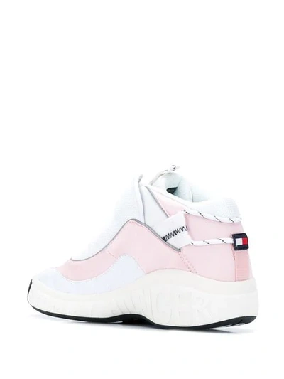 Shop Tommy Hilfiger Zip Detail Sneakers In Pink