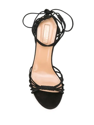 Shop Aquazzura Whisper Sandals In Black