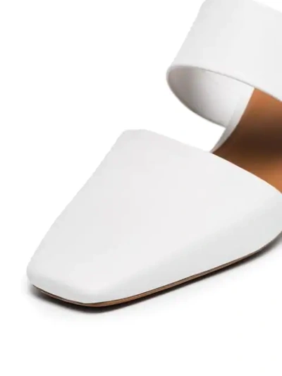 Shop Neous White Masdevallia 55 Leather Mules