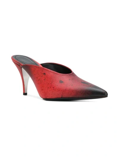 Shop Calvin Klein 205w39nyc Pointed Toe Mules In Red